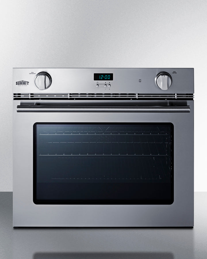 Summit SGWOGD27 27″ Wide Gas Wall Oven – Brushed Stainless Steel