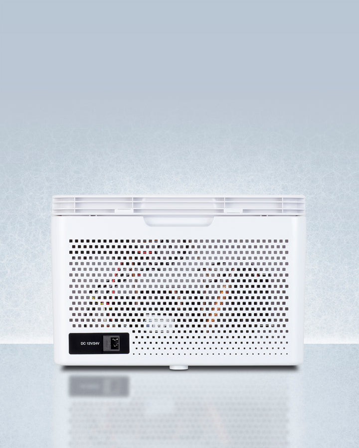 Summit SPRF11MC 0.35 cu ft Portable Breast-Milk Refrigerator/Freezer – 12/24 V DC & 110 V AC, White Cabinet