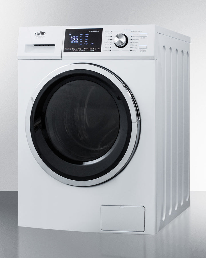 Summit SPWD2202W 24″ Wide 2.7 cu ft All-in-One Front-Load Washer & Dryer Combo – White
