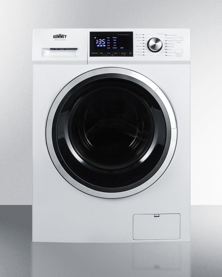 Summit SPWD2202W 24″ Wide 2.7 cu ft All-in-One Front-Load Washer & Dryer Combo – White