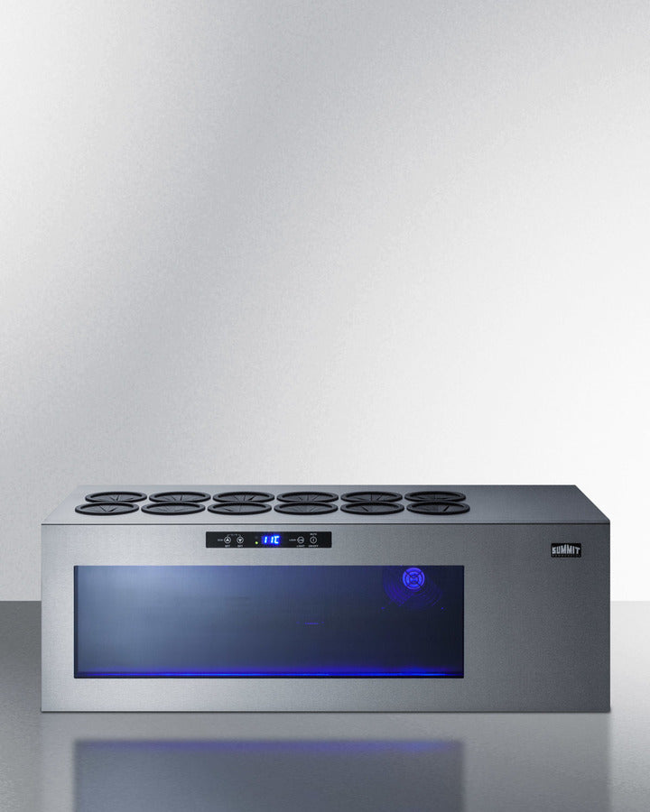 Summit STC12 12-Bottle Upright Countertop Wine Cooler – Stainless Steel Cabinet