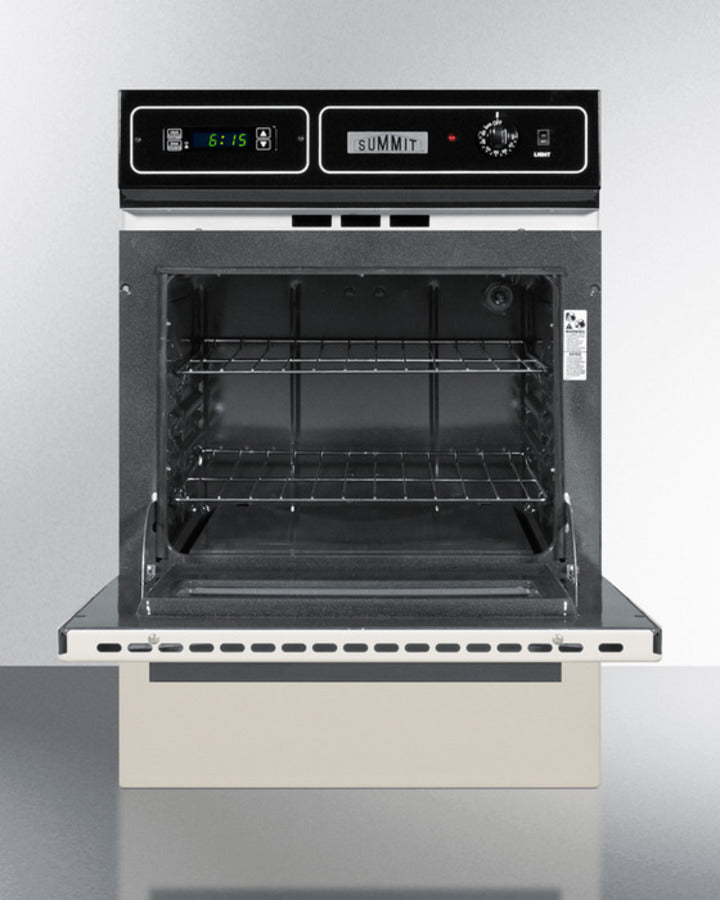 Summit STM7212KW 24″ Wide Gas Wall Oven – Bisque Finish