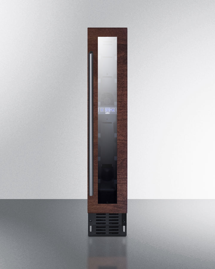Summit SWC008PNR 6" Wide 7-Bottle Built-In Wine Cellar – Panel-Ready Glass Door