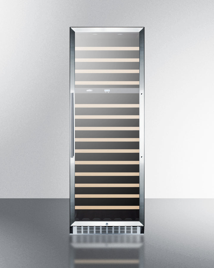 Summit Appliance SWC1966CSS 24″ Wide Dual-Zone Wine Cellar – 160 Bottle Capacity, Stainless Steel Cabinet & Glass Door
