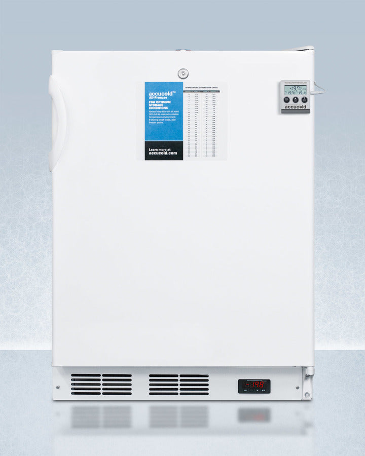 Accucold VT65MLBIMEDADA 24″ Wide ADA-Compliant Built-In Ultra-Low Freezer – 3.2 cu. ft.