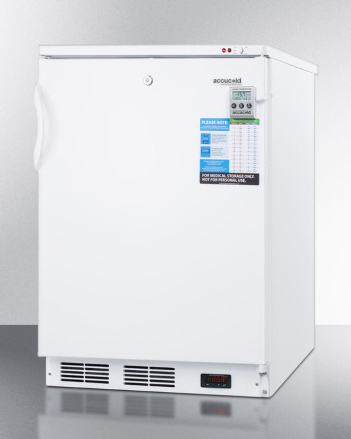 Accucold VT65MLBIVAC 3.2 cu. ft. Undercounter Built-In Medical/ Vaccine Freezer – White Cabinet