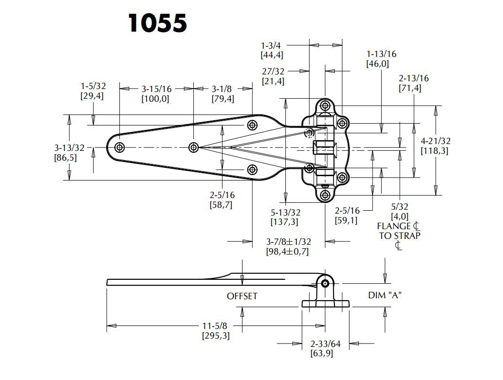 Kason 1055 Forged Series Hinge Kason Hinges %product_description%