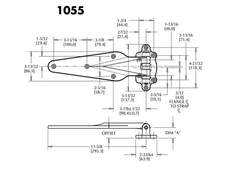 Kason 1055 Forged Series Hinge Kason Hinges %product_description%