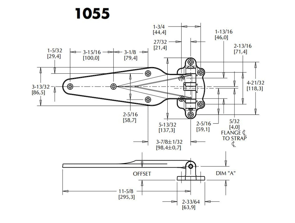 Kason 1055 Forged Series Hinge Kason Hinges %product_description%