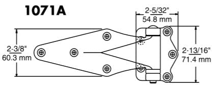 Kason 1071A Series Surfacemount Hinges Kason Hinges %product_description%
