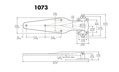 Kason 1073 Forged Series Hinge Kason Hinges %product_description%