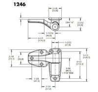 Kason 1246 Reversible Cam-Lift Hinge Kason Hinges %product_description%