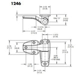 Kason 1246 Reversible Cam-Lift Hinge Kason Hinges %product_description%