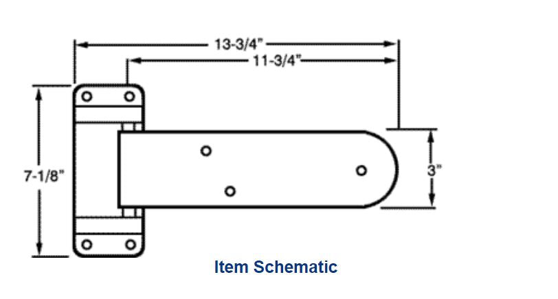 Premco 12PRC Series Reversible Cam-Lift Hinges
