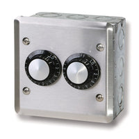 INFRATECH Dual Input Heat Regulators for 120 & 240 Volt With Stainless Steel Face Plate and Gang Box