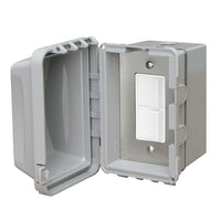 INFRATECH 14-4320 Single Duplex Switch with Weatherproof Box for Surface Mount Installation