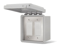 INFRATECH 14-4425 Dual Simple On/Off Switch with Weatherproof Cover for In Wall Installation