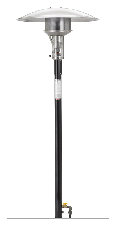SUNGLO PSA265V Black Permanent Post Natural Gas Heater with 24 volt Semi-Automatic Ignition