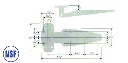 Dent D45 Reversible Walk-in Hinge Series