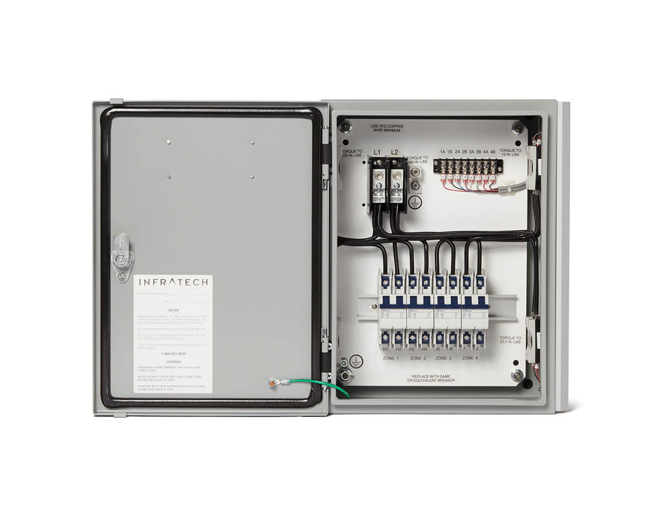 Infratech Solid State Relay Control Panel – Custom Built Zone Heating Relay Panel for Infratech Heaters