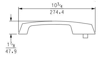 Kason 1229 Series Walk-In Pull Handle Kason Latches %product_description%