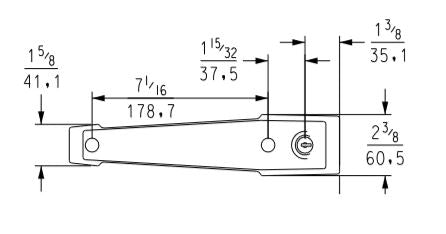 Kason 1229 Series Walk-In Pull Handle Kason Latches %product_description%