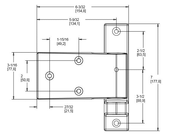 Kason 1255 Series Cam-Lift Hinges Kason Hinges %product_description%