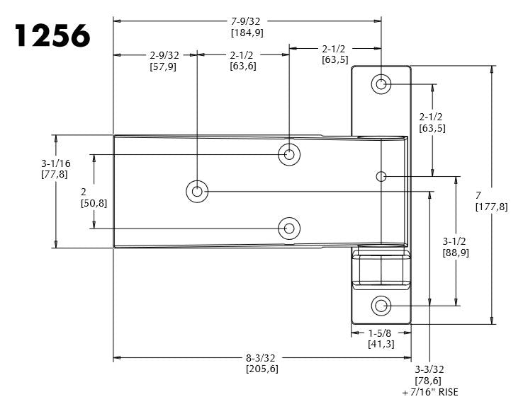 Kason 1256 Series Cam-Lift Hinges Kason Hinges %product_description%