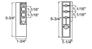 Kason 1267 Reversible Edgemount Cam-Lift Hinge Kason Hinges %product_description%