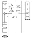 Kason 1269 Reversible Cam-Lift Hinge with Switch Kason Hinges %product_description%
