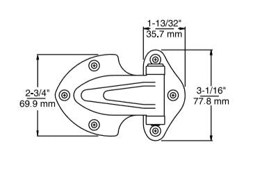 Kason 139 Surfacemount Reversible Hinges Kason Hinges %product_description%