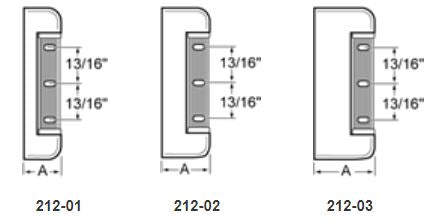 Kason 212 Reversible Adjustable Edgemount Hinges Kason Hinges %product_description%