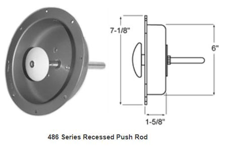 Kason Recessed Push Rods Kason Latches %product_description%