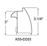 Kason 55 Series Walk-In Replacement Strike ONLY. Kason Latches %product_description%