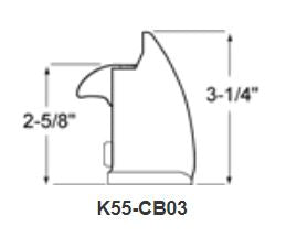 Kason 55 Series Walk-In Replacement Strike ONLY. Kason Latches %product_description%