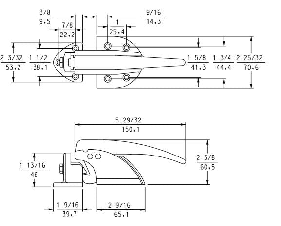 Kason 931 Series Surfacemount Latch Complete Set Kason Latches %product_description%