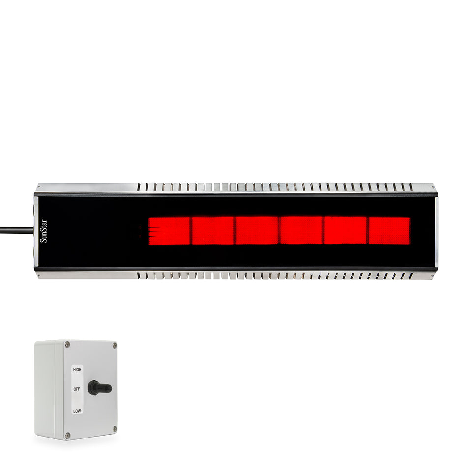 SunStar MGL1560 Two-Stage Marine Grade 360 Stainless Steel Infrared Patio heaters