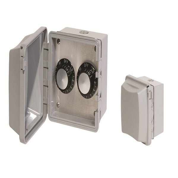 INFRATECH Dual Input Heat Regulators for 120 & 240 Volt with Weatherproof Box for Surface Mount Installation