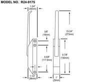 Component Hardware R24-9175 Series w/Straight Handle Magnetic Latch Complete Component Hardware Latches %product_description%