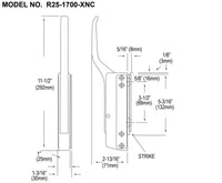 Component Hardware R25 Series w/Offset Handle Magnetic Latch Complete Component Hardware Latches %product_description%